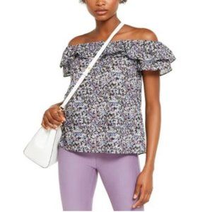 Michael Kors Floral Off-the-Shoulder Top